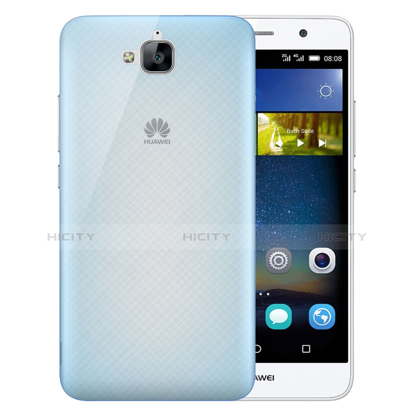 Funda Dura Ultrafina Transparente Mate para Huawei Enjoy 5 Azul