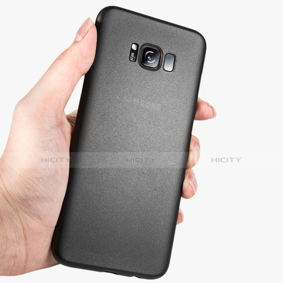 Funda Dura Ultrafina Transparente Mate para Samsung Galaxy S8 Negro