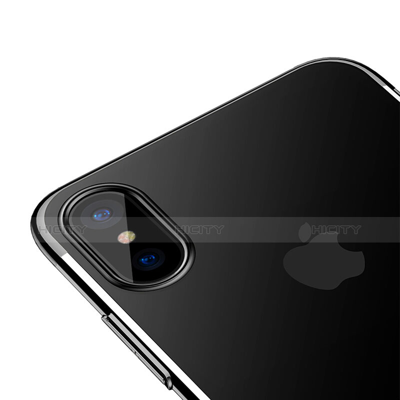 Funda Dura Ultrafina Transparente para Apple iPhone Xs Max Negro