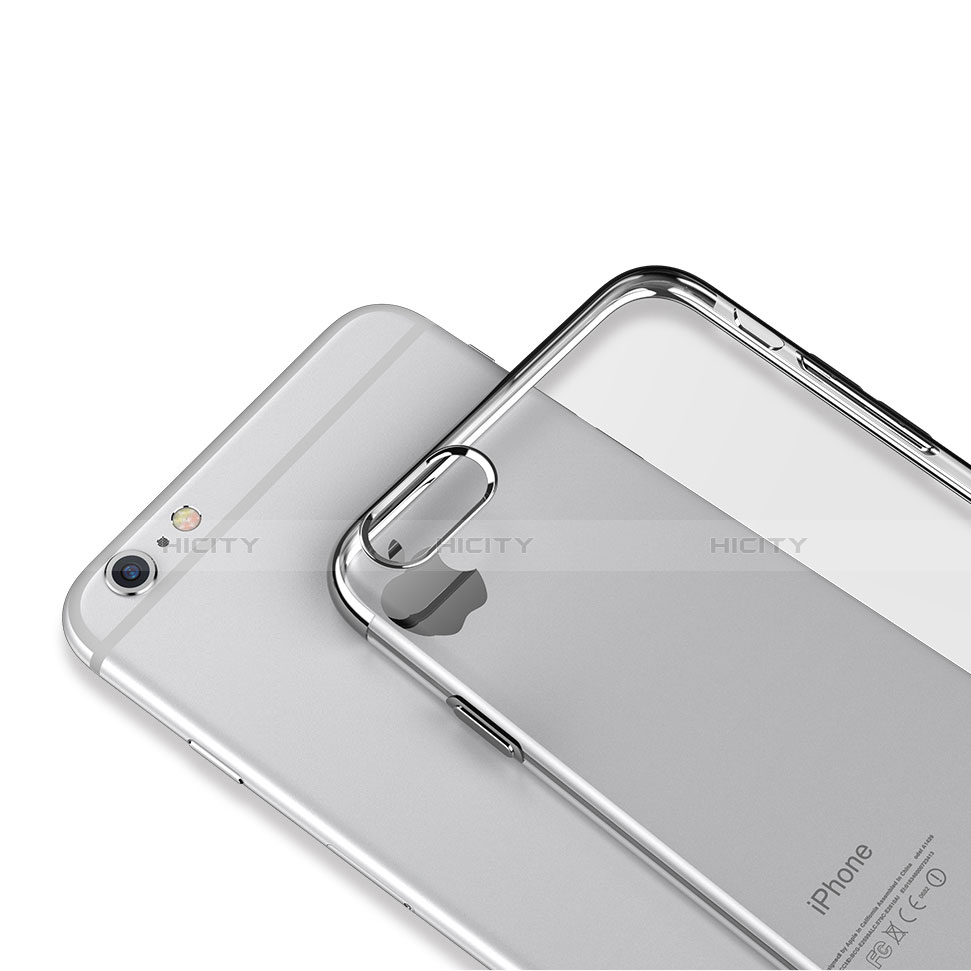 Funda Dura Ultrafina Transparente T01 para Apple iPhone 6S Negro