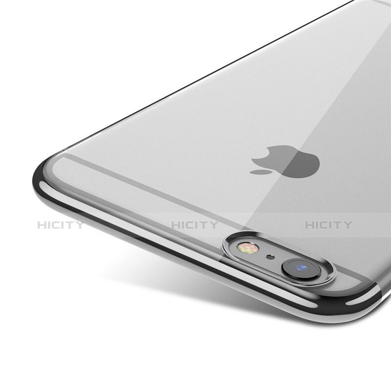 Funda Dura Ultrafina Transparente T01 para Apple iPhone 6S Plus Negro
