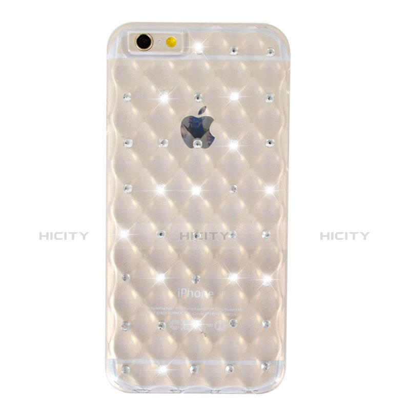 Funda Gel Ultrafina Transparente Diamante para Apple iPhone 6 Claro