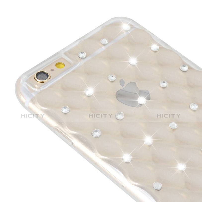 Funda Gel Ultrafina Transparente Diamante para Apple iPhone 6 Claro