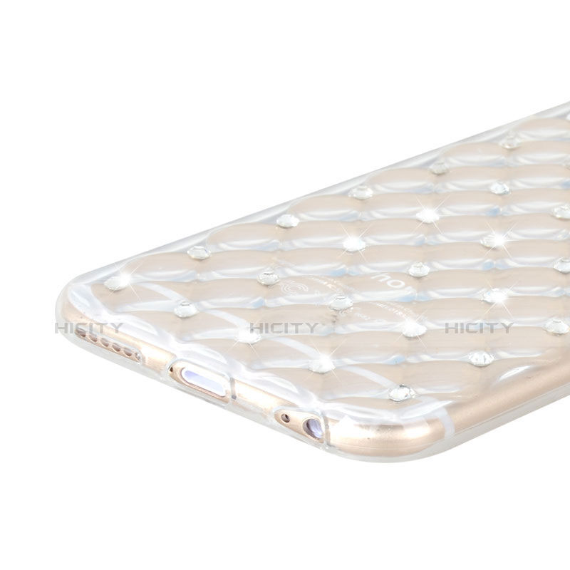 Funda Gel Ultrafina Transparente Diamante para Apple iPhone 6 Claro