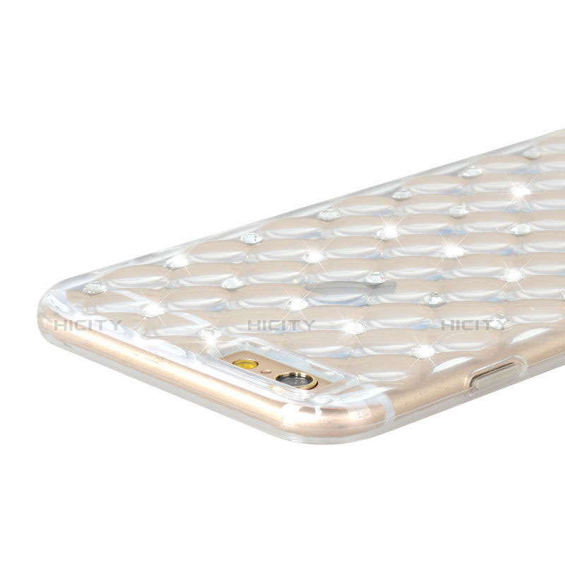 Funda Gel Ultrafina Transparente Diamante para Apple iPhone 6S Claro