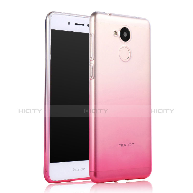 Funda Gel Ultrafina Transparente Gradiente para Huawei Honor 6A Rosa