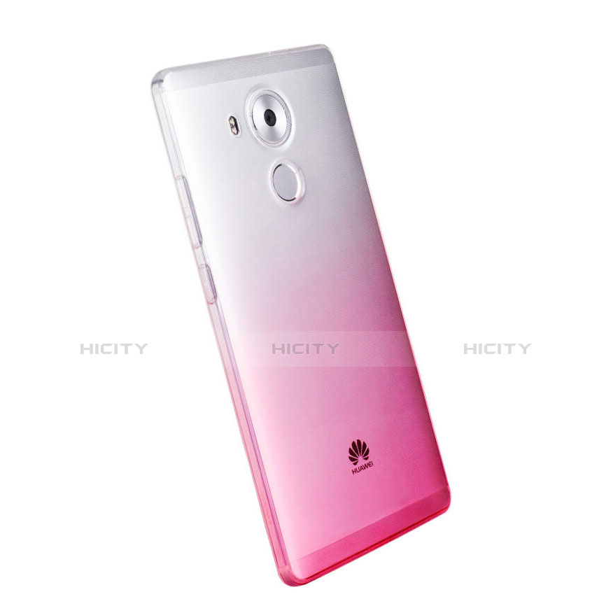 Funda Gel Ultrafina Transparente Gradiente para Huawei Mate 8 Rosa