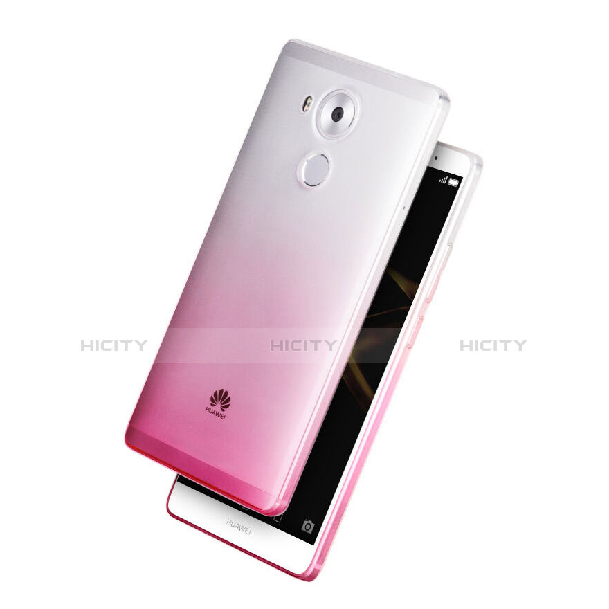 Funda Gel Ultrafina Transparente Gradiente para Huawei Mate 8 Rosa