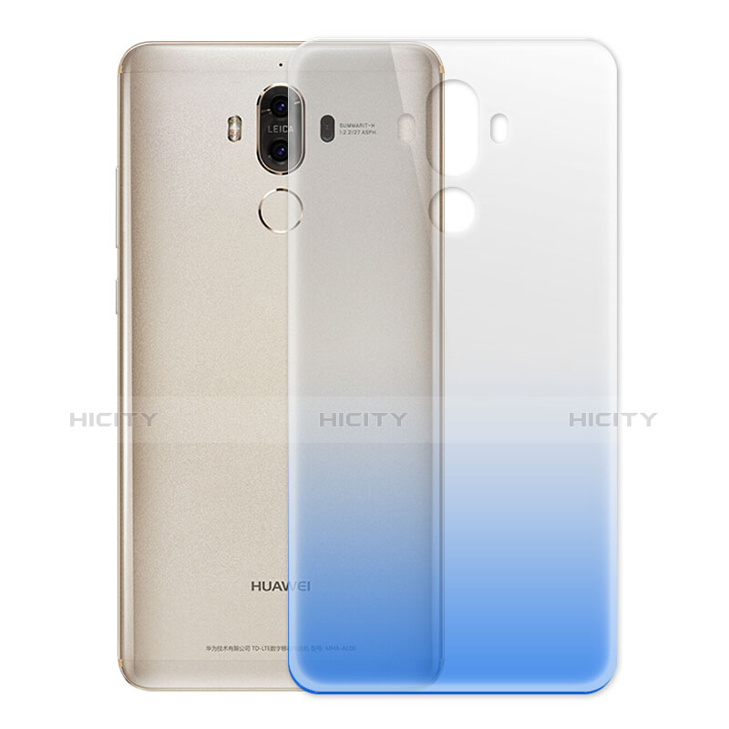 Funda Gel Ultrafina Transparente Gradiente para Huawei Mate 9 Azul Cielo