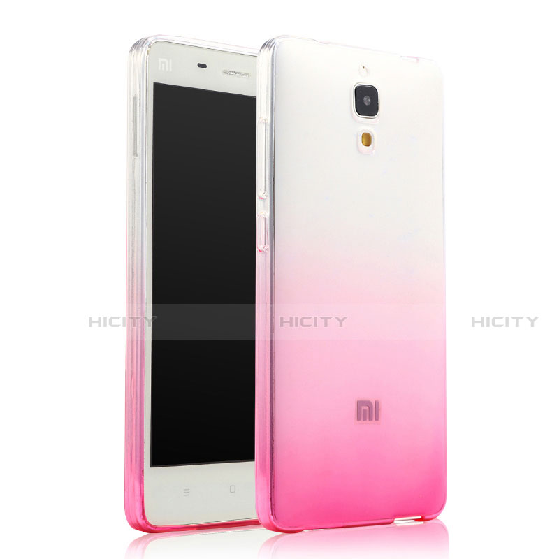 Funda Gel Ultrafina Transparente Gradiente para Xiaomi Mi 4 LTE Rosa