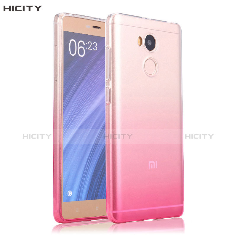 Funda Gel Ultrafina Transparente Gradiente para Xiaomi Redmi 4 Prime High Edition Rosa