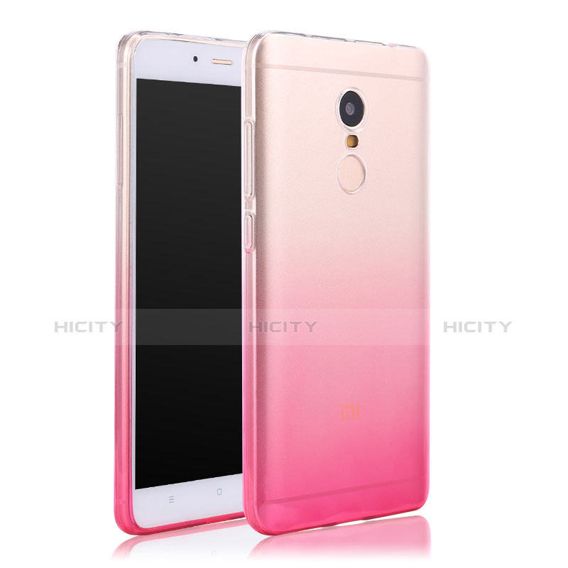 Funda Gel Ultrafina Transparente Gradiente para Xiaomi Redmi Note 4 Rosa