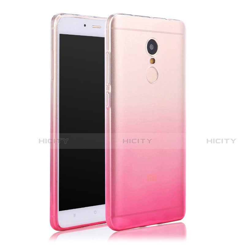 Funda Gel Ultrafina Transparente Gradiente para Xiaomi Redmi Note 4X Rosa