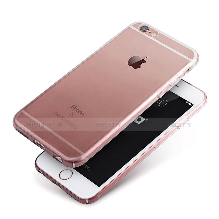 Funda Gel Ultrafina Transparente Gradiente Z01 para Apple iPhone 6S Gris