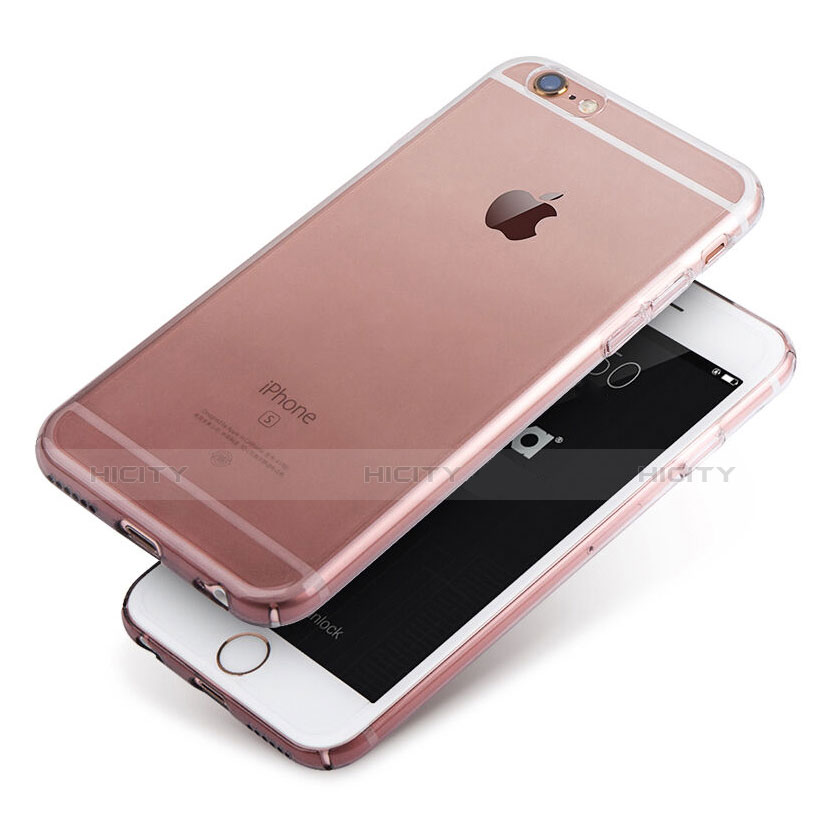 Funda Gel Ultrafina Transparente Gradiente Z01 para Apple iPhone 6S Plus Gris