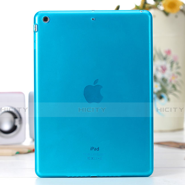 Funda Gel Ultrafina Transparente para Apple iPad Air Azul