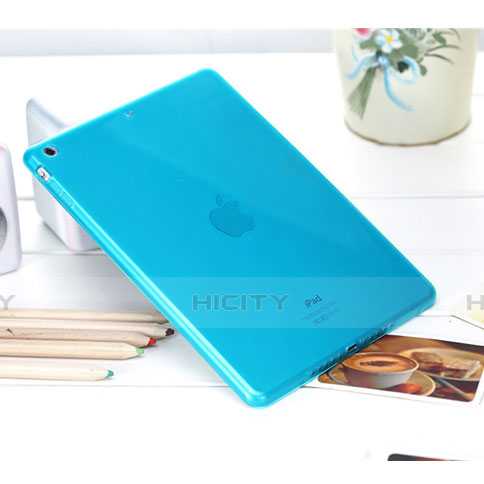 Funda Gel Ultrafina Transparente para Apple iPad Air Azul