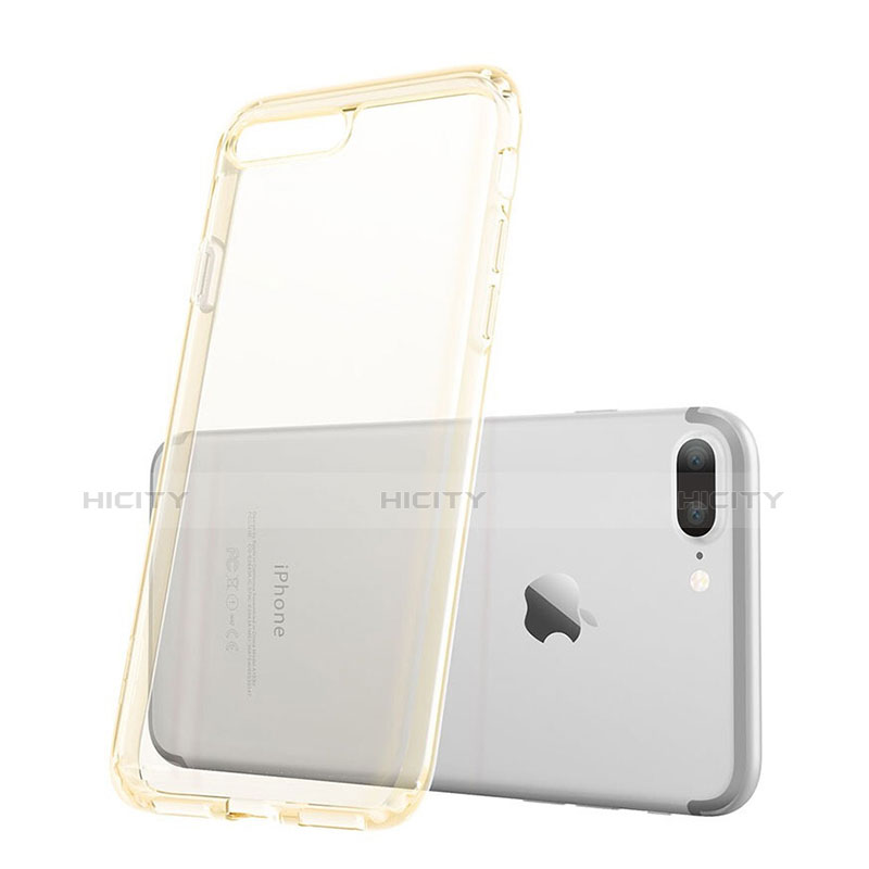 Funda Gel Ultrafina Transparente para Apple iPhone 7 Plus Oro