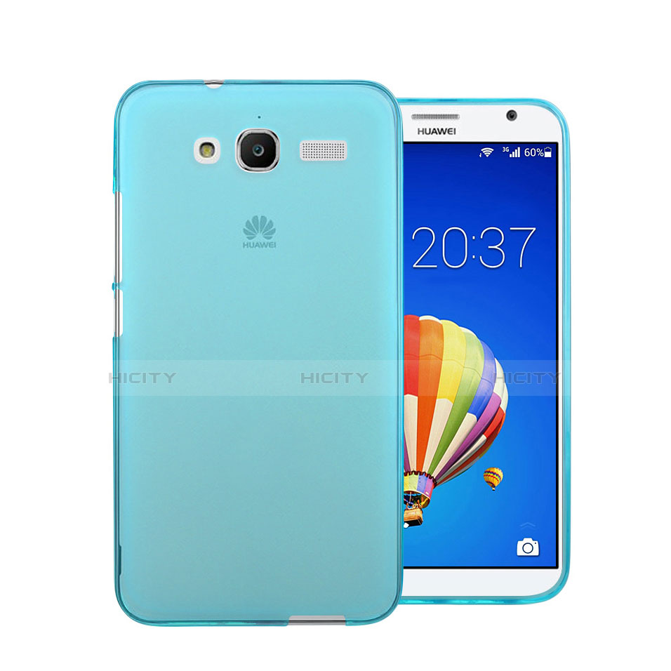 Funda Gel Ultrafina Transparente para Huawei Ascend GX1 Azul