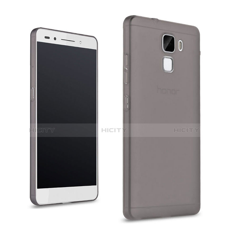 Funda Gel Ultrafina Transparente para Huawei Honor 7 Gris