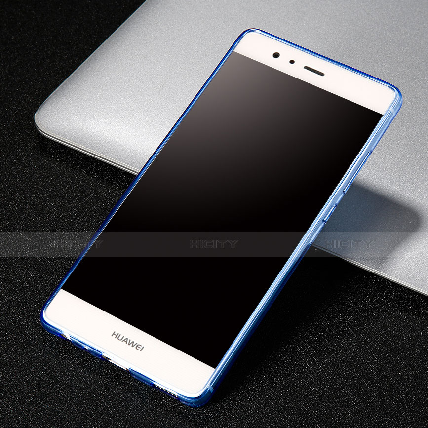 Funda Gel Ultrafina Transparente para Huawei P9 Azul