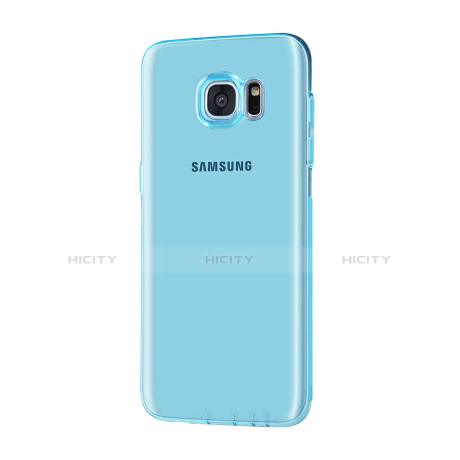 Funda Gel Ultrafina Transparente para Samsung Galaxy S7 Edge G935F Azul