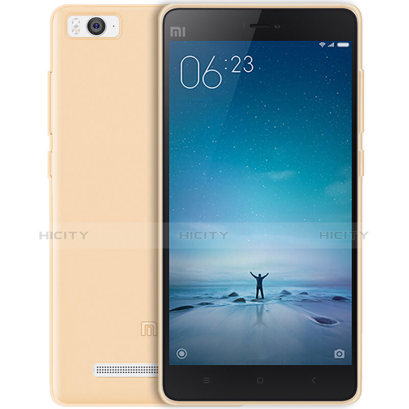 Funda Gel Ultrafina Transparente para Xiaomi Mi 4i Oro