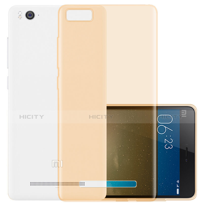 Funda Gel Ultrafina Transparente para Xiaomi Mi 4i Oro