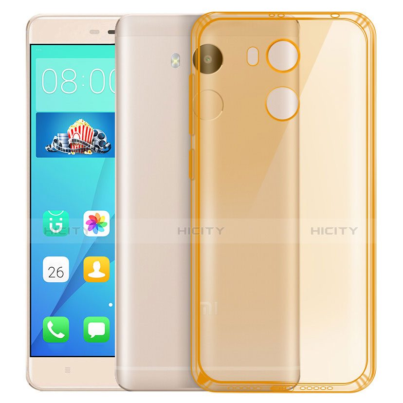 Funda Gel Ultrafina Transparente para Xiaomi Redmi 4 Prime High Edition Oro