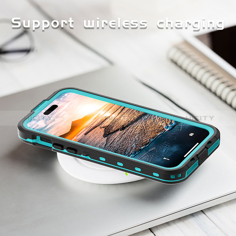 Funda Impermeable Bumper Silicona y Plastico Waterproof Carcasa 360 Grados con Mag-Safe Magnetic para Apple iPhone 15 Plus