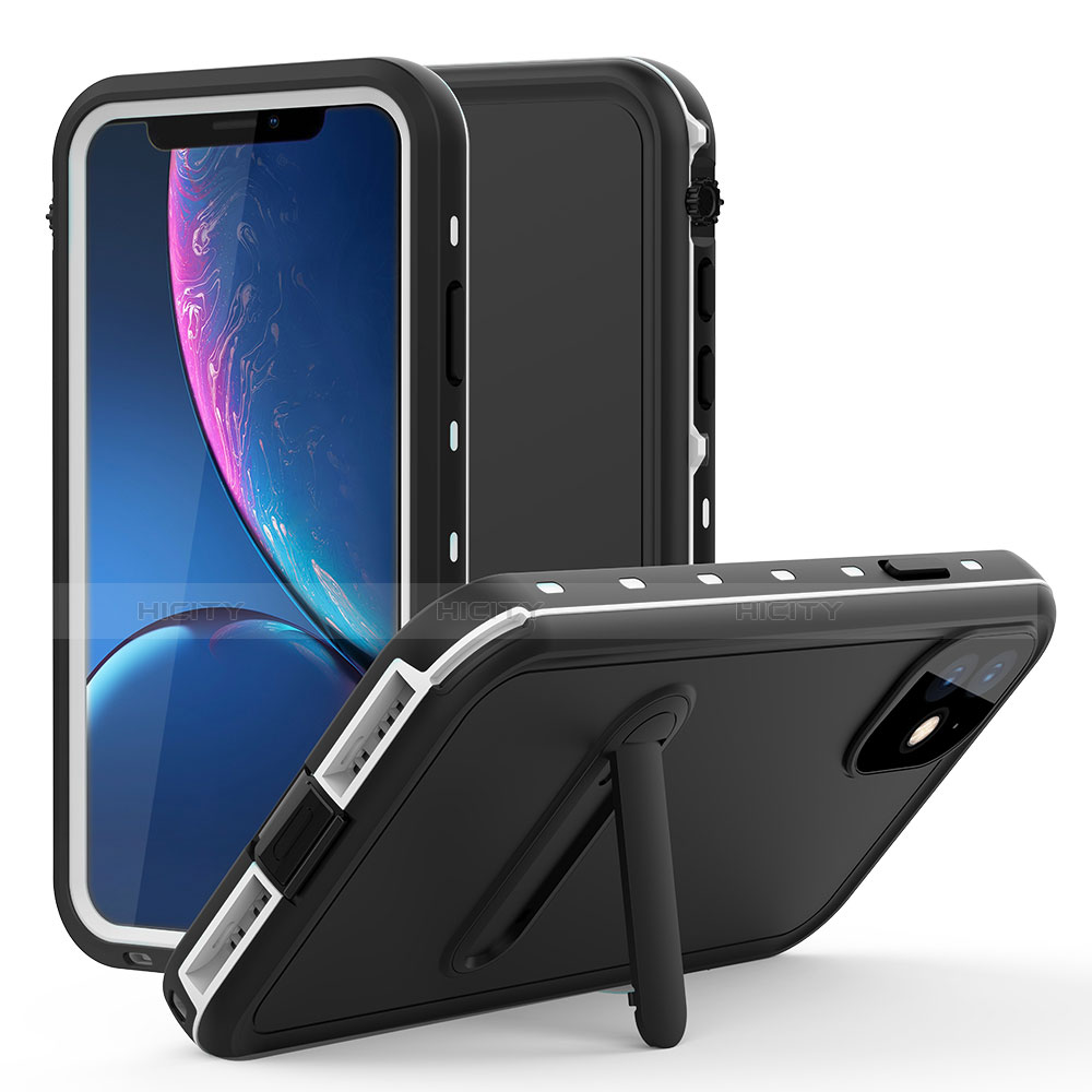 Funda Impermeable Bumper Silicona y Plastico Waterproof Carcasa 360 Grados con Soporte para Apple iPhone 11