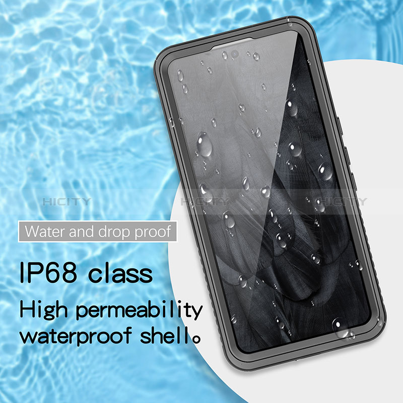 Funda Impermeable Bumper Silicona y Plastico Waterproof Carcasa 360 Grados para Google Pixel 8 Pro 5G Negro