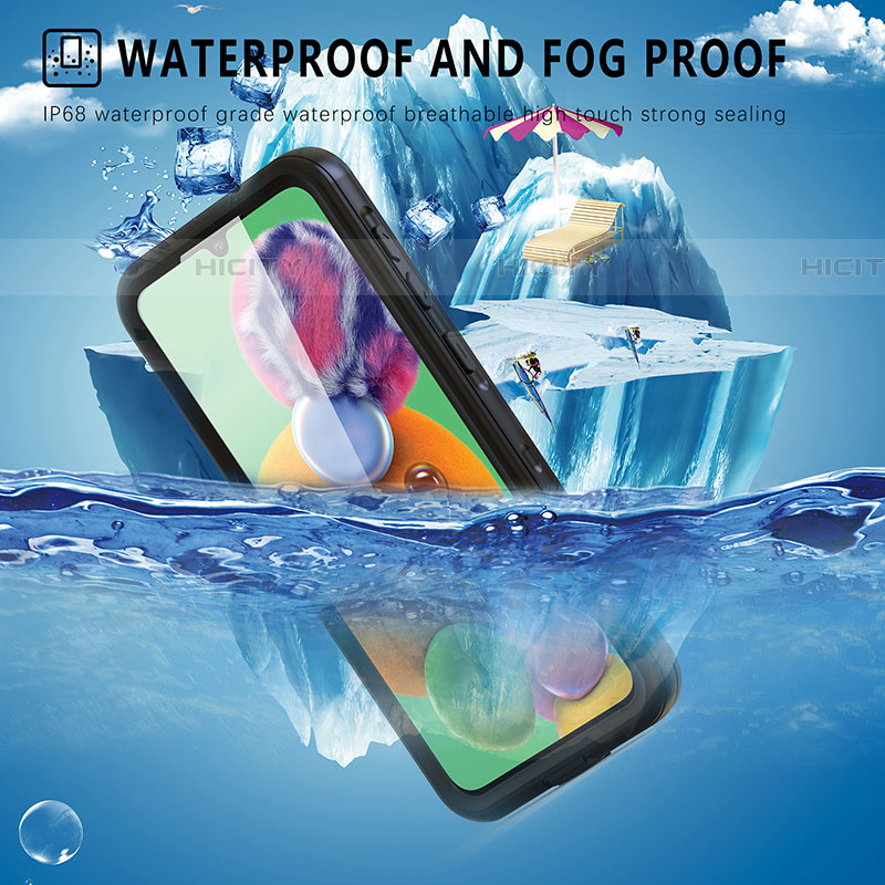 Funda Impermeable Bumper Silicona y Plastico Waterproof Carcasa 360 Grados para Samsung Galaxy A33 5G Negro