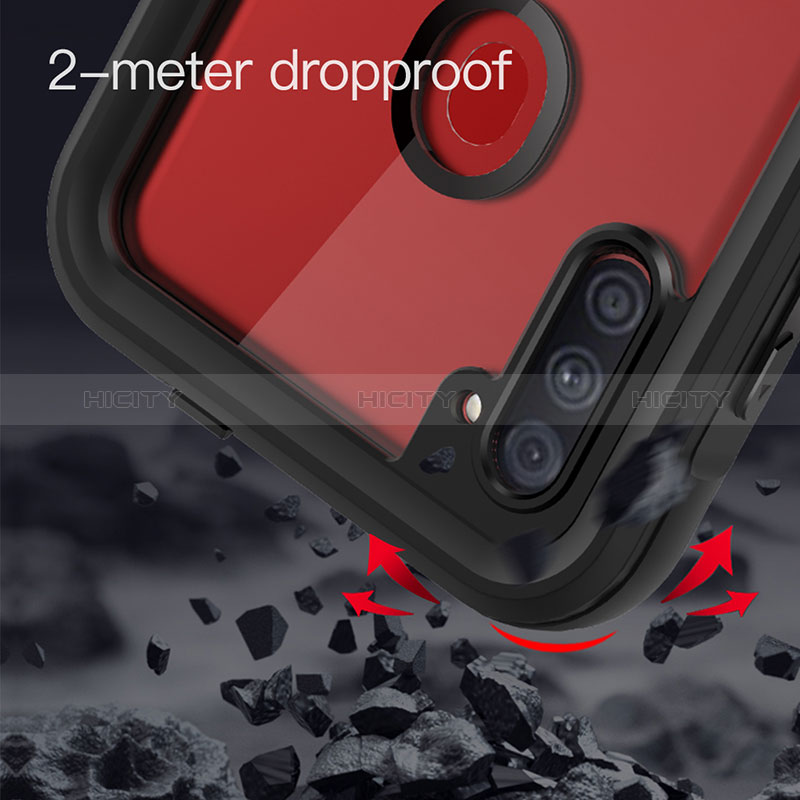 Funda Impermeable Bumper Silicona y Plastico Waterproof Carcasa 360 Grados para Samsung Galaxy M11 Negro