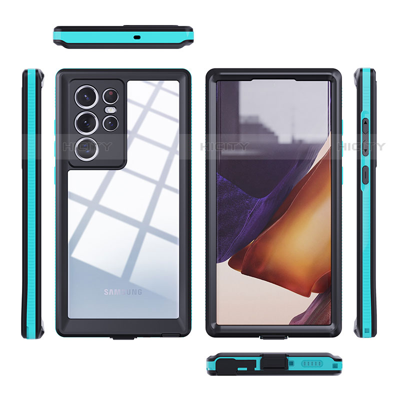 Funda Impermeable Bumper Silicona y Plastico Waterproof Carcasa 360 Grados para Samsung Galaxy S22 Ultra 5G