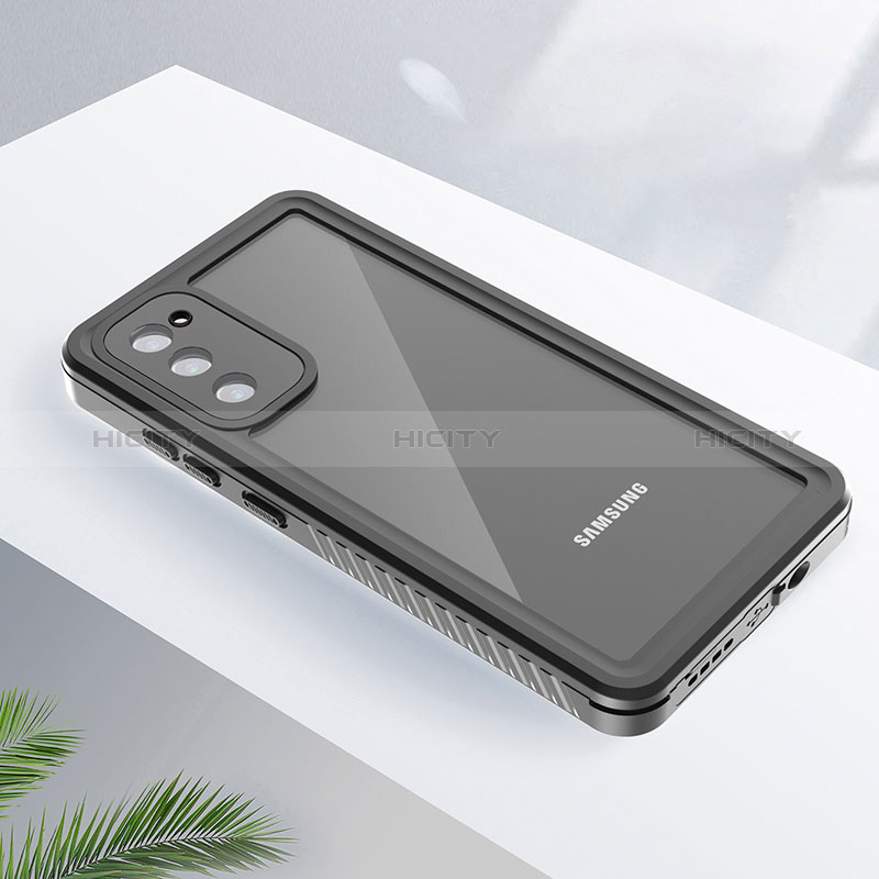 Funda Impermeable Bumper Silicona y Plastico Waterproof Carcasa 360 Grados W02 para Samsung Galaxy S20 FE (2022) 5G Negro