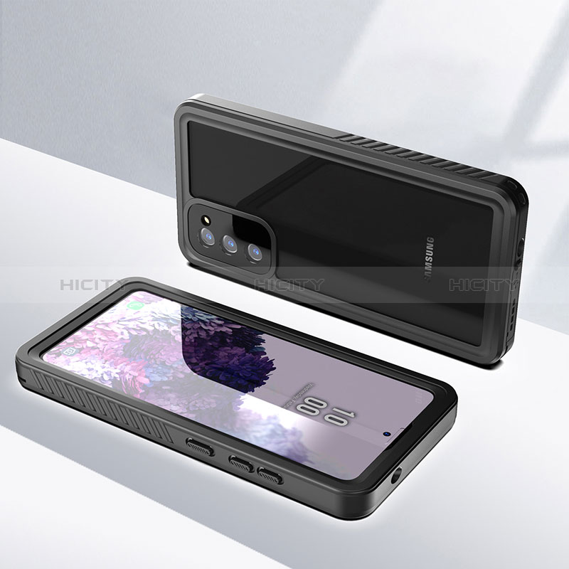 Funda Impermeable Bumper Silicona y Plastico Waterproof Carcasa 360 Grados W02 para Samsung Galaxy S20 FE 5G Negro