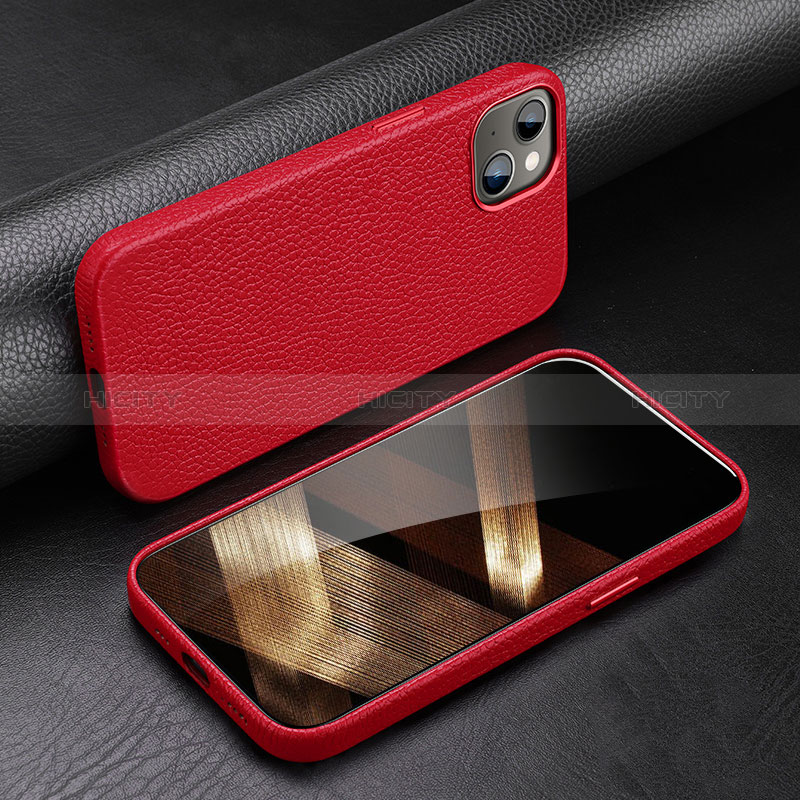 Funda Lujo Cuero Carcasa A03 para Apple iPhone 15