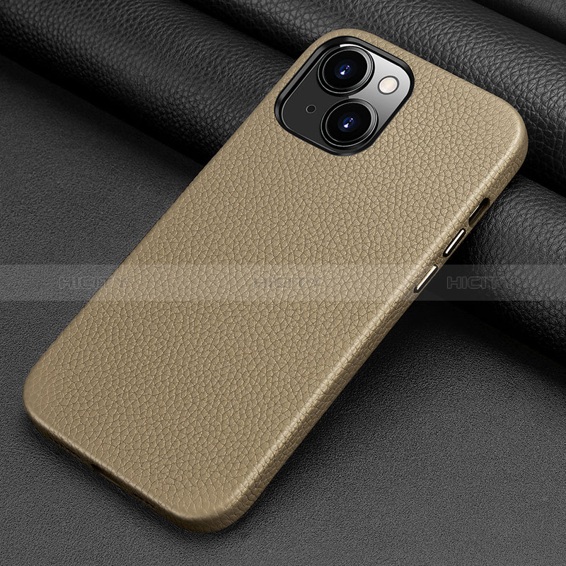 Funda Lujo Cuero Carcasa A09 para Apple iPhone 15 Plus