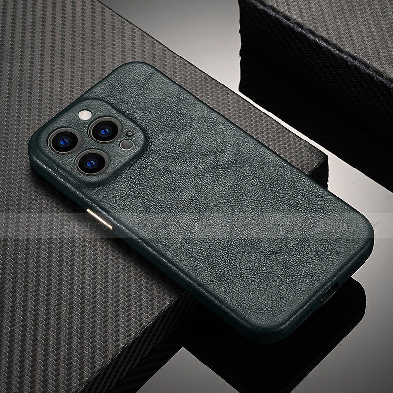 Funda de cuero de Alcantara de lujo para iPhone 15 Pro Max