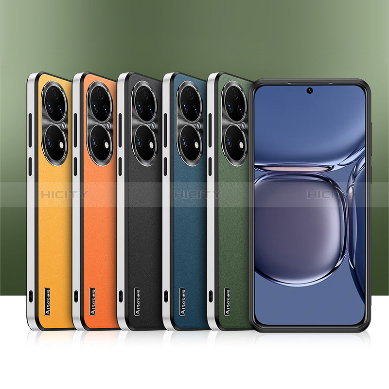 Funda Lujo Cuero Carcasa AT1 para Huawei P50e