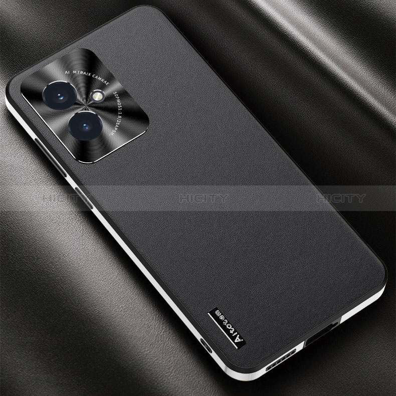 Funda Lujo Cuero Carcasa AT2 para Huawei Honor 100 5G Negro