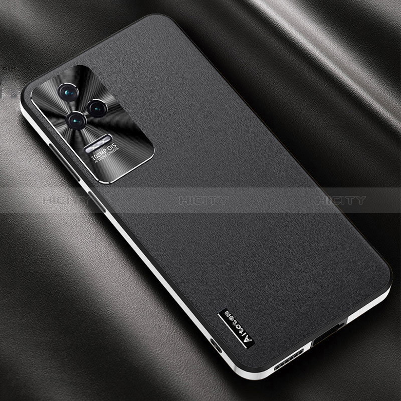 Funda Lujo Cuero Carcasa AT2 para Xiaomi Redmi K50 Pro 5G Negro