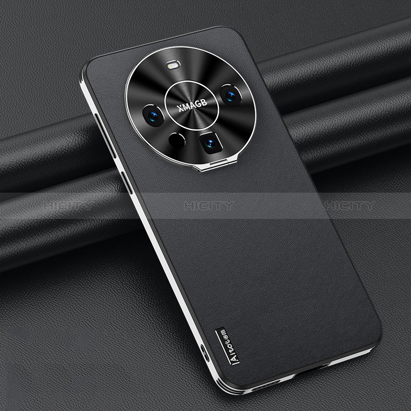 Funda Lujo Cuero Carcasa AT3 para Huawei Mate 60 Pro+ Plus Negro