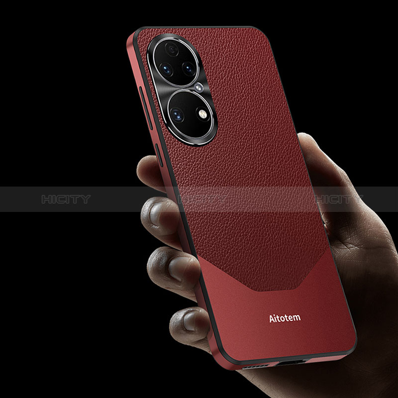 Funda Lujo Cuero Carcasa AT3 para Huawei P50