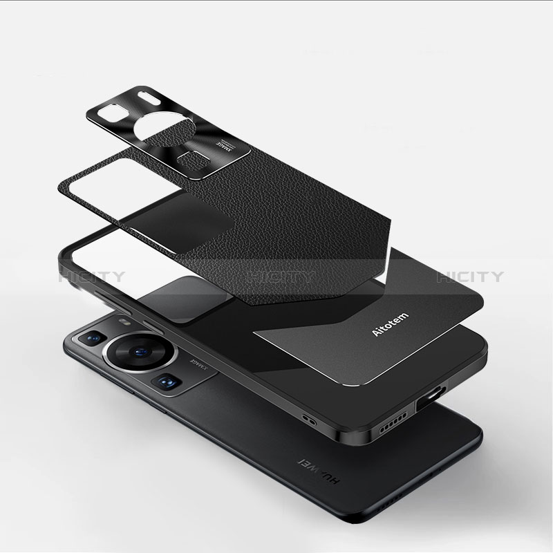 Funda Lujo Cuero Carcasa AT3 para Huawei P60