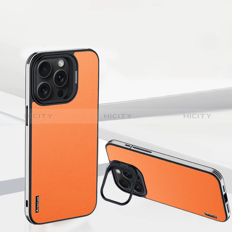 Funda Lujo Cuero Carcasa AT4 para Apple iPhone 15 Pro Max