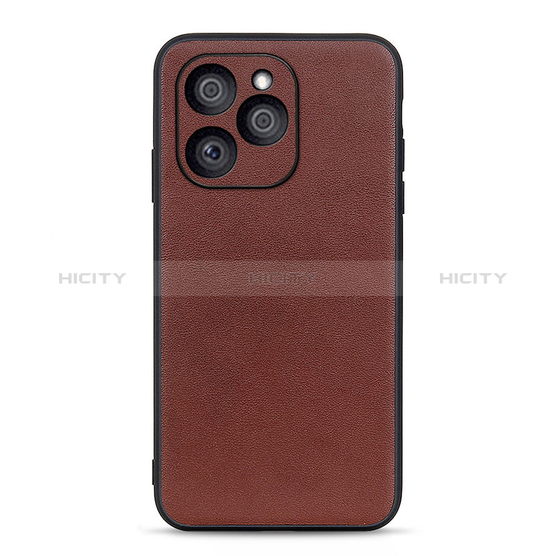 Funda Lujo Cuero Carcasa B01H para Huawei Honor 60 SE 5G Marron