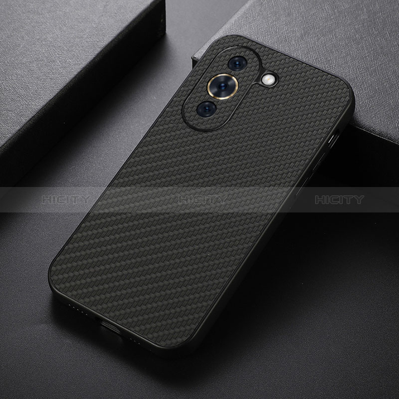 Funda Lujo Cuero Carcasa B01H para Huawei Nova 10 Negro