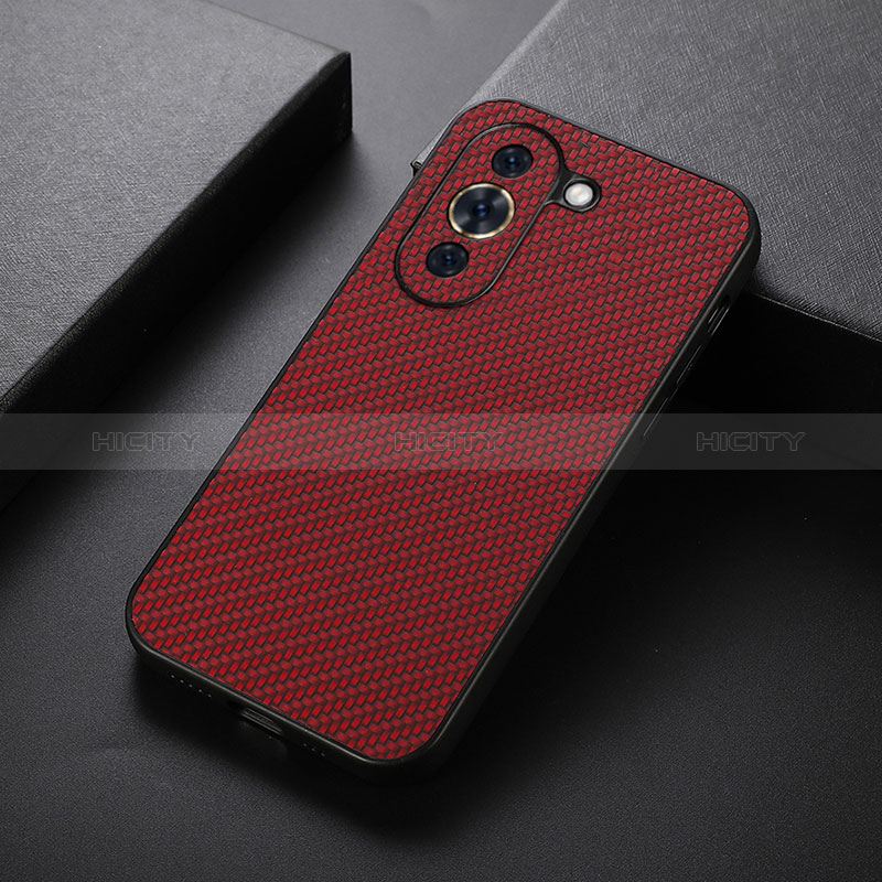 Funda Lujo Cuero Carcasa B01H para Huawei Nova 10 Pro Rojo